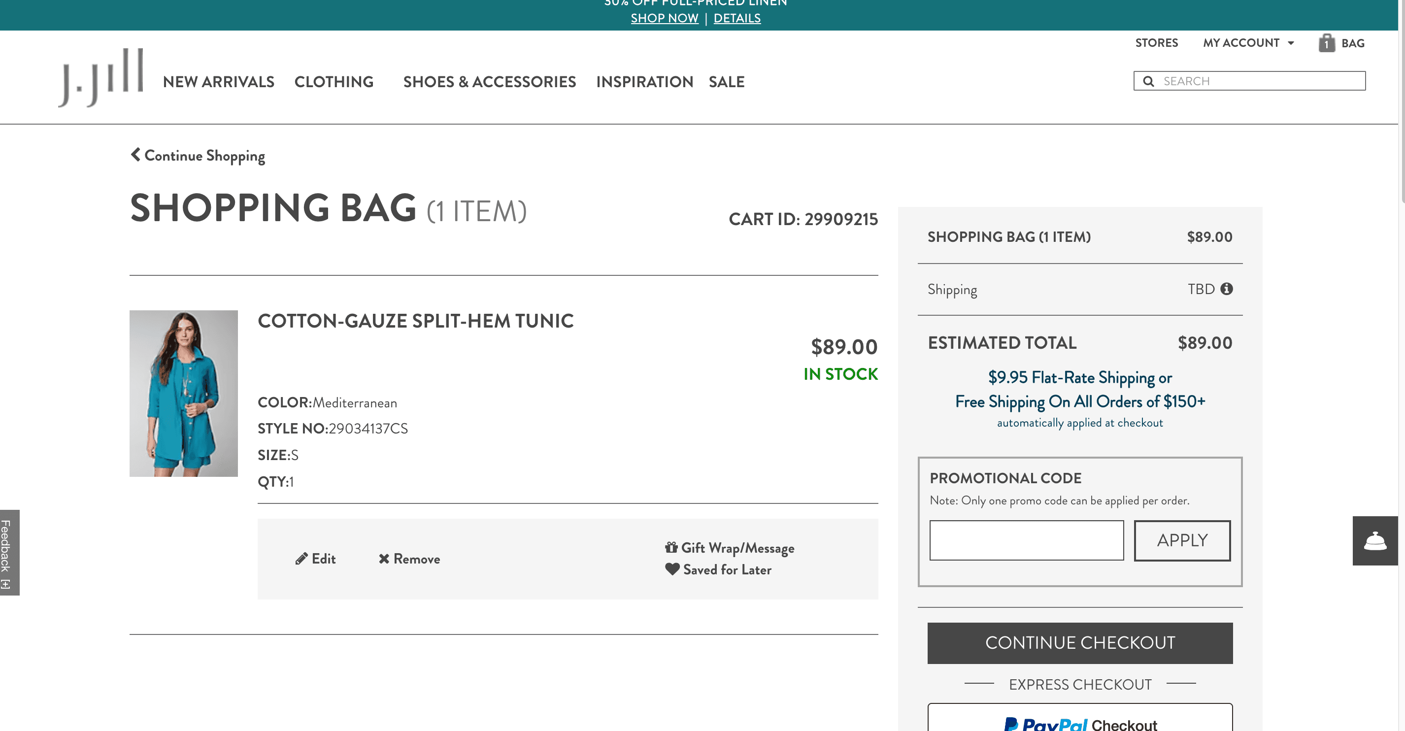 How to apply J. Jill coupon code